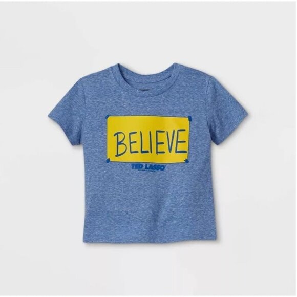 Ted Lasso Toddler Boys' Short Sleeve T-Shirt Blue 12M - Picture 2 of 5